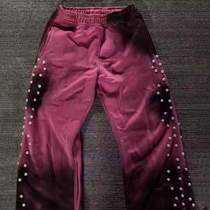 Pantalon de survêtement en strass en gros, qualité supérieure, prix bas, MOQ faible, service OEM, logo personnalisé, vente chaude - Product Image 5