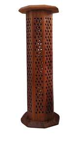 Wooden <b>Incense</b> <b>Stick</b> Box <b>Holder</b> Stand Ash Catcher Hand Carved Wood and Brass <b>Incense</b> <b>Stick</b> <b>Holder</b> - Product Image 3