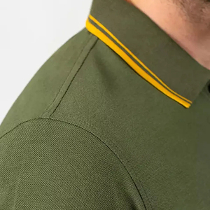 Men's Casual for Polo T-Shirt <b>Long</b> <b>Sleeve</b> Solid Pattern <b>Golf</b> Sport <b>Top</b> 100% Cotton Spring Autumn New Logo Print - Product Image 4