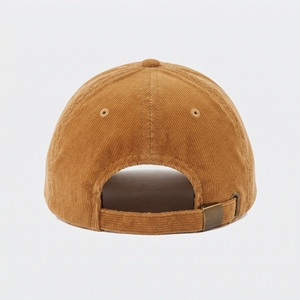 Casquette de baseball en velours côtelé 6 panneaux avec broderie de lettres, unisexe, décontractée, vente en gros, logo personnalisé, haute qualité, OEM ODM, faible MOQ - Product Image 3