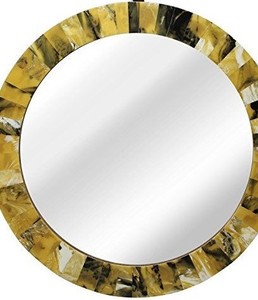 Miroir mural en corne ronde fait main Accent décoratif de luxe pour la décoration de la maison et de l'hôtel au meilleur prix - Product Image 3