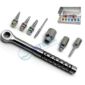 Kit d'implant dentaire électrique avancé, instruments chirurgicaux pour l'expansion osseuse, clé à cliquet en acier inoxydable pour la chirurgie implantaire buccale - Product Image 2