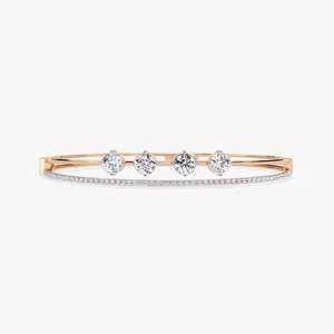 Hot Sale 925 Sterling Silver VVS Moissanite diamond Tennis <b>Bracelet</b> <b>Rose</b> <b>Gold</b> Plated Round Brilliant Cut Jewelry <b>for</b> <b>Women</b> - Product Image 5