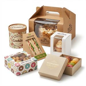 ชุดบรรจุภัณฑ์เบเกอรี่แบบกำหนดเองพร้อมโ<span class=keywords><strong>ล</strong></span>โก้สีสันสดใสจาก SHINY กล่องเค้กมีหน้าต่าง กล่องของขวัญมาการองช็อกโกแ<span class=keywords><strong>ล</strong></span>ต ถุงกาแฟ - Product Image 3