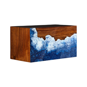 โกศเผาศพชาวโรสวูดทำมือเป็นอนุสรณ์คลื่นทะเลที่ระลึกสำหรับคนที่รัก - Product Image 5