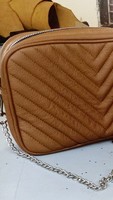 Tas Selempang Kulit Asli Premium Berkualitas Ringan Tahan Air dengan Ritsleting Portabel untuk Wanita, Tali Dapat Disesuaikan dan Dilepas, Kapasitas 1L
