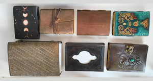 Agate 7 Chakra Stone Diarios de cuero hechos con algodón Páginas de papel hechas a mano Ideal para reventa por Journal Makers - Product Image 5