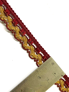 อุปกรณ์เย็บผ้า งานปัก ลูกไม้ปักเลื่อม กลิตเตอร์ สีทองเมทัลลิก แต่งขอบโครเชต์ ขนาด 20 มม. สำหรับรองเท้าผู้หญิง ขายส่ง - Product Image 3