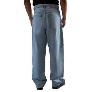 Pantalones vaqueros holgados de corte holgado de alta calidad para hombres con material transpirable y estilo callejero atractivo 90s inspirado en pantalones vaqueros holgados para hombres - Product Image 2