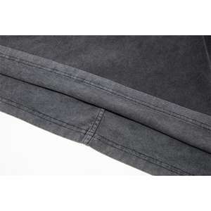 2025 nouveau design en gros impression blanc lavage à l'acide blanc t-shirt Style Vintage coton lourd surdimensionné hommes Vintage t-shirt - Product Image 6