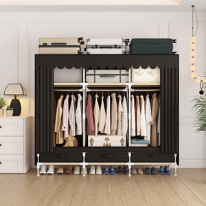 Armario Multicapa de Tela No Tejida con Cajones y Almacenamiento para Zapatos, Amplio Guardarropa para Organización de <span class=keywords><strong>Ropa</strong></span> en el Dormitorio - Product Image 6