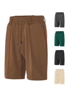 Pantalones cortos deportivos informales holgados ultrafinos de marca de moda para hombre, pantalones cortos de seda helada de verano con diseño impreso y bordado con logotipo personalizado OEM 2025 - Product Image 2