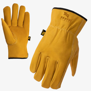Skatiq Guantes de conductor originales de cuero resistentes al aceite y al agua Guantes de seguridad de cuero - Product Image 1
