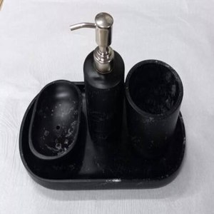 Juego de Accesorios de Baño de Resina Pulida Personalizable de la Mejor Calidad para el Hogar y Hoteles, Efecto Mármol, Lujo, Impermeable - Product Image 2