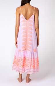 Nouvelle arrivée de robe d'été imprimée à la mode, col en V, sans manches, robe longue élégante de créateur, tenue décontractée bohème - Product Image 4