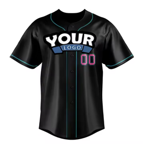 Camisas impresas con logotipo personalizado de fábrica de alta calidad, venta al por mayor, uniformes de béisbol unisex transpirables de Estilo Mexicano Americano - Product Image 3