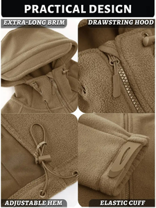 Sudadera con capucha de alta calidad para hombre, logotipo personalizado en relieve, cómodo tejido polar de poliéster liso, sudaderas con capucha en blanco de estilo dulce - Product Image 5