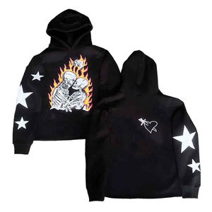 ชุดวอร์มฤดูหนาวแบบ 2 ชิ้นสำหรับผู้ชาย ผ้าฝ้าย 100% กางเกงวอร์มทรงบาน เสื้อฮู้ดระบายอากาศได้ดี มีเชือกผูกเอวยางยืด ลายพิมพ์ทันสมัย - Product Image 2