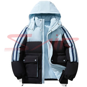 High Quality Custom Casual Canvas Waterproof Puffer <b>Jacket</b> Winter Professional Manufacturer's <b>Plus</b> <b>Size</b> Coat with Zipper Closure - Product Image 1
