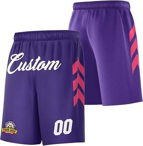 Pantalones cortos de verano clásicos de moda para hombre OEM, monos holgados de malla transpirable de secado rápido, informales de nailon y algodón con logotipos impresos - Product Image 2