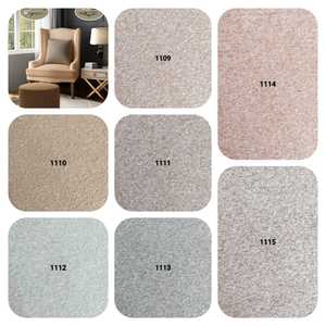 Luxe Dobby Style Tissé Lourd Poly Coton Tissu D'ameublement Respirant Confortable Plaine Style Décor À La Maison Fil Teint Canapé - Product Image 4