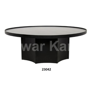 Mesa de 2 niveles hecha a mano de bronce de acero inoxidable y vidrio templado transparente con acabado de latón mesa auxiliar de café y té para sala de estar - Product Image 3