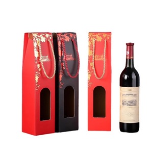 Luxury red wine whiskey single bottle gift <b>boxes</b> custom logo <b>paper</b> packaging <b>boxes</b> - Product Image 2