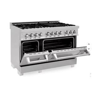 Venta de Fábrica, Mejores Ofertas, 48 Pulgadas, 6.0 Cu. Estufa Eléctrica de 7 Quemadores con 2 Hornos Eléctricos de Acero Inoxidable - Product Image 3