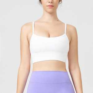Spandex avec logo personnalisé vente en gros de vêtements de sport respirants dos nu de haute qualité pour femmes soutien-gorge de sport pour l'entraînement et le yoga - Product Image 5