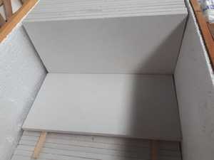 Marbre beige sablé 20x20cm, petits échantillons, dalles modernes pour sols intérieurs et allées, fabriquées en Turquie, décoration de jardin et extérieur - Product Image 5