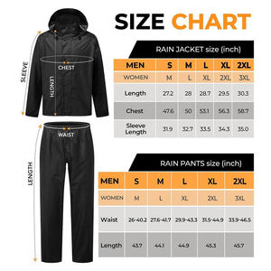 Ensemble imperméable respirant en peau de mouton imprimée, faible MOQ, avec logo personnalisé, veste coupe-vent durable et pantalon, toutes saisons - Product Image 3