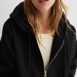 Sweat-shirts à capuche pour femmes en gros, impression personnalisée sur le devant, 100% coton, polaire anti-boulochage, sweat-shirt chaud d'hiver, OEM personnalisé - Product Image 2