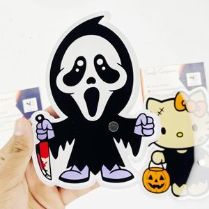 แผ่นอะคริลิคต่อขนตาปลอมขนาดใหญ่ลายฮาโลวีนแบบปรับแต่งโลโก้ได้ตามต้องการ - Product Image 6