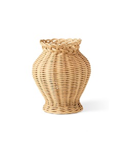 Vase en rotin tressé à la main, écologique, best-seller, forme ronde classique, couleur naturelle, fait main, décoratif, pour les acheteurs en gros - Product Image 1