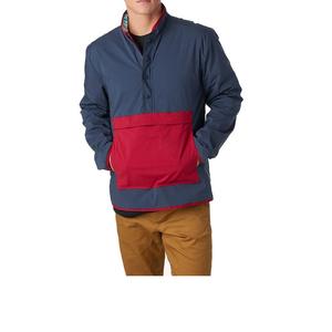 Venta al por mayor personalizable de los hombres de nylon de color bloque Anorak chaquetas cortavientos de invierno impermeable con cuello alto y estilo con capucha - Product Image 2