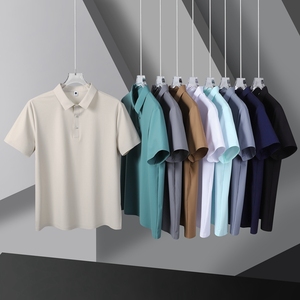 OEM Custom logo T-<b>shirt</b> High Quality Plain Short Sleeve Golf <b>Shirt</b> Quick Drying Breathable Seamless Polo <b>Shirt</b> for Men - Product Image 4