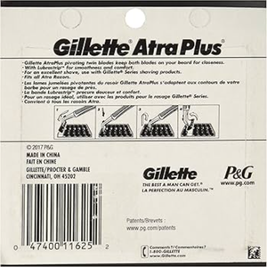Gillette AltraPlus Mens Razor Blade Recargas, 10 Count, Lubra-Tira suave para suavidad y comodidad - Product Image 3