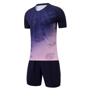 Uniforme de fútbol profesional Unisex 100% algodón conjunto de alta calidad con mangas cortas logotipo frontal de corte automatizado servicio OEM - Product Image 5