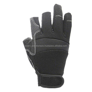 Gants de sécurité résistants aux coupures et à la paume renforcée avec logo personnalisé Gants de mécanique anti-coupure pour la construction en polyester et en cuir synthétique - Product Image 2