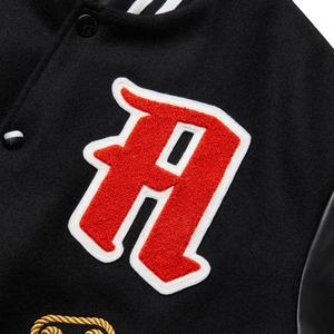 Vente en gros de veste universitaire en chenille brodée Letterman veste universitaire personnalisée collège de haute qualité bombardier en cuir pour hommes vestes universitaires de baseball - Product Image 3