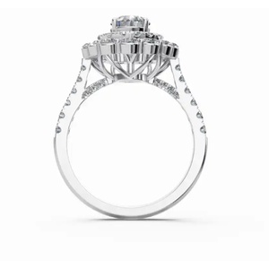 แหวนหมั้นเพชรเพียร์ร่าลูกแพร์ทรงรัศมี ประกายงามสง่า น้ำหนัก 1.630 กะรัต ทอง 9 กะรัต 14 กะรัต 18 กะรัต เครื่องประดับชั้นดี ขายส่ง - Product Image 4