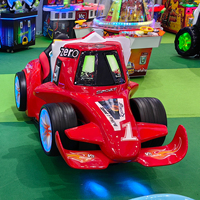 Machine de jeu d'arcade intérieure F1 Racing Car, modèle English Swing Gauche/Droite, à monnayeur, en fibre de verre, pour enfants, 17 pouces, garantie 1 an