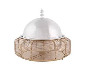 Marmite ronde en métal rouge, design tendance, meilleure qualité, dernière arrivée, chauffe-plats en métal fantaisie, vente chaude - Product Image 4