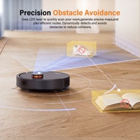 Aspirateur robot intelligent Sonifer SF-2294 3-en-1 avec fonction lavage, navigation laser LDS, anti-collision et optimisation automatique pour tapis, idéal pour appartement
