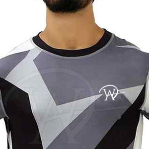 เสื้อยืดผ้าใส่สบายสำหรับผู้ชายเสื้อยืดดีไซน์ไม่เหมือนใครเสื้อยืดฤดูร้อนดีไซน์แบบ MOQ ต่ำ - Product Image 5