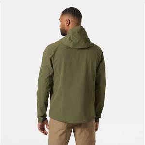 Trending Style High Quality Men's Canvas Softshell <b>Jacket</b> Durable Comfortable <b>Fleece</b> <b>Lining</b> Formal Winter Stand OEM Supply - Product Image 5