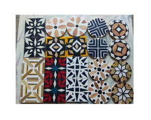 Hand-Polished Bamboo Coasters Modern Resin Inlay Heat Resistant Eco-Friendly Square Handmade Set for <b>Bar</b> Table Tea Cup Gift - Product Image 1