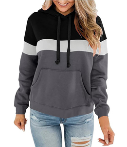Vente en gros de sweat-shirts pour femmes, design décontracté, tricotés en 100% coton, molleton 320 g/m², uni, respirant, sérigraphie, automne/hiver - Product Image 2