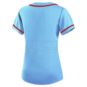 Couleurs personnalisées, T-shirt de supporter de softball à séchage rapide, Nom et numéro personnalisés, Maillot de supporter de basketball personnalisé - Product Image 2