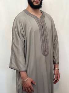 ชุดโทบแบบโมร็อกโกสำหรับผู้ชาย AL HIJRAH ABAYAS คอลเลคชั่นใหม่! ชุดละหมาดแขนยาวปักลายคุณภาพสูง ผลิตจากโพลีเอสเตอร์ ป้องกันรอยยับ - Product Image 2